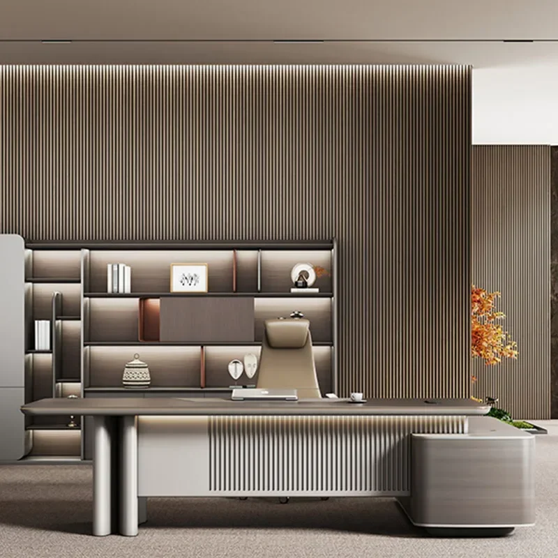 طاولة مكتب العمل الحديثة وحدة التحكم الطلابية طاولة المؤتمرات اجتماع العمل Boss Mesa Para Compuatador مكتب الأثاث #2