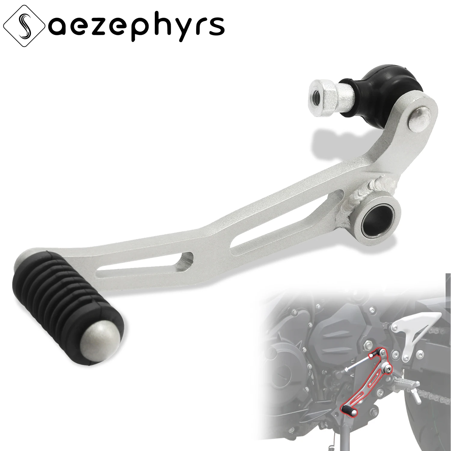 Motorcycle Front Driver Foot pegs Bracket Kit gear shift lever/brake pedal For Kawasaki Ninja 400 2018-2024 Z400 NINJA 500 Z500 - Image 4