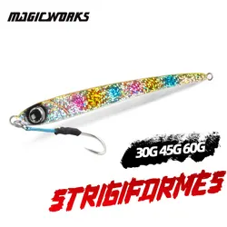 Sihirli çalışır deniz Metal Jig yanlış yem 30G 45G 60G Lures tuzlu balık öğeleri profesyonel Jig balıkçılık cazibesi balıkçılık mücadele mal