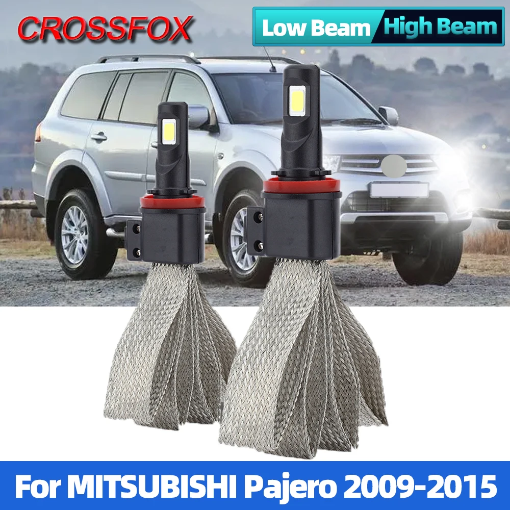 

H11 LED Canbus фары лампы 9005 HB3 120 Вт 20000LM 6000 К светодиодные фары для MITSUBISHI Pajero 2009 2010 2011 2012 2013 2014 2015