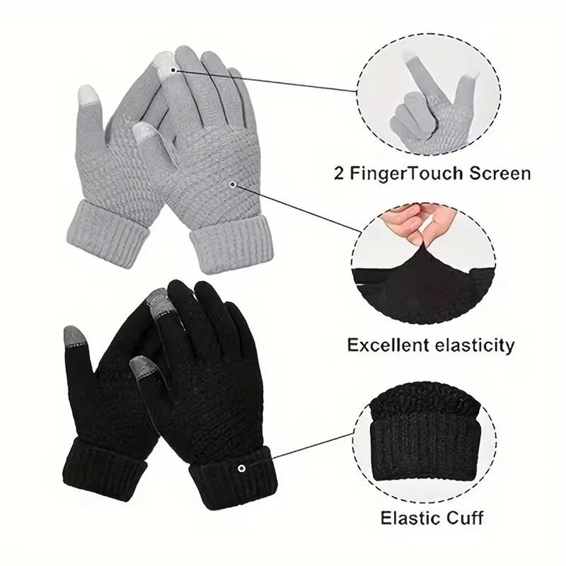 Neue Winter-Outdoor-Skihandschuhe mit Touchscreen-Funktion für Mobiltelefone, Dicke Warme Sport-Handschuhe für Damen und Herren – Detail 3