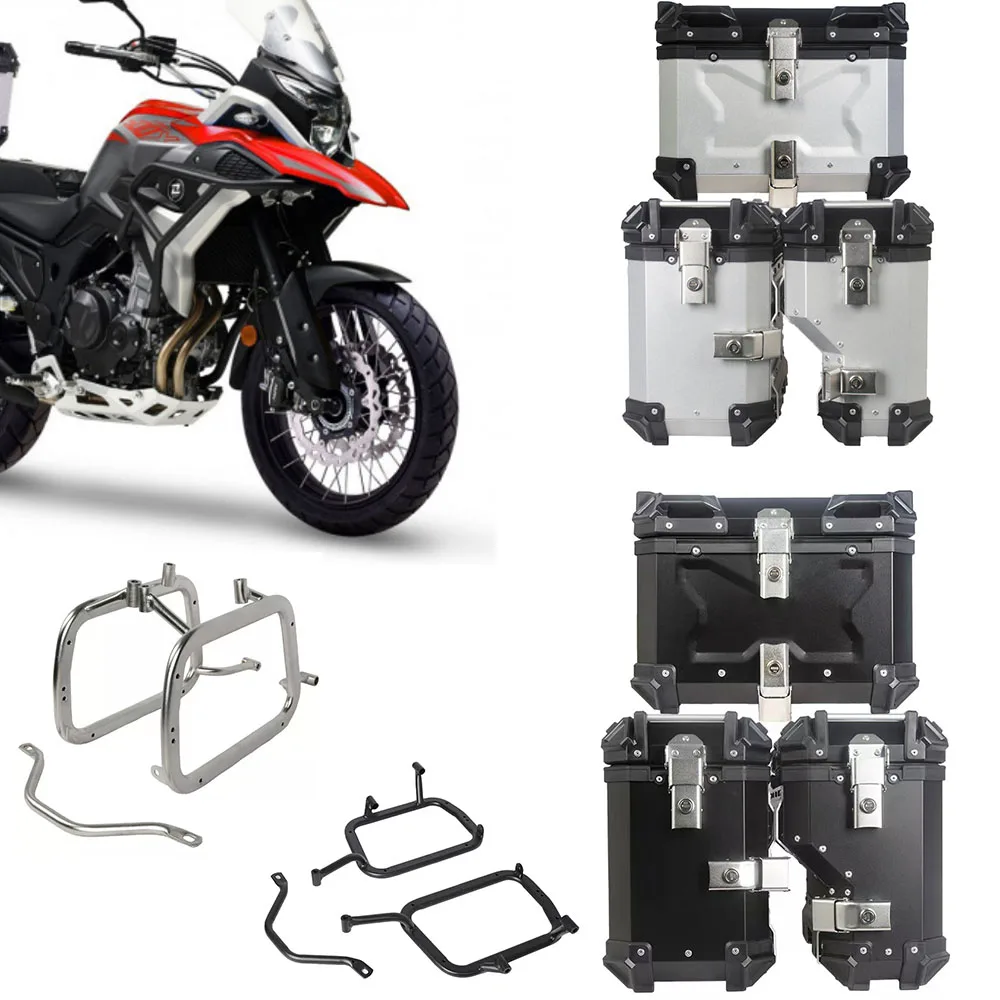 

New 38L 45L Motorcycle Luggage Rack Side Rack Storage Box Aluminum Tool Box Suitable for KOVE 500X 525X 500 X 525 X