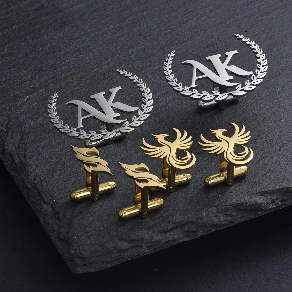 

Мужские запонки с индивидуальным логотипом, персонализированные запонки с логотипом компании, корпоративные подарки, свадебные подарки для жениха, запонки из нержавеющей стали