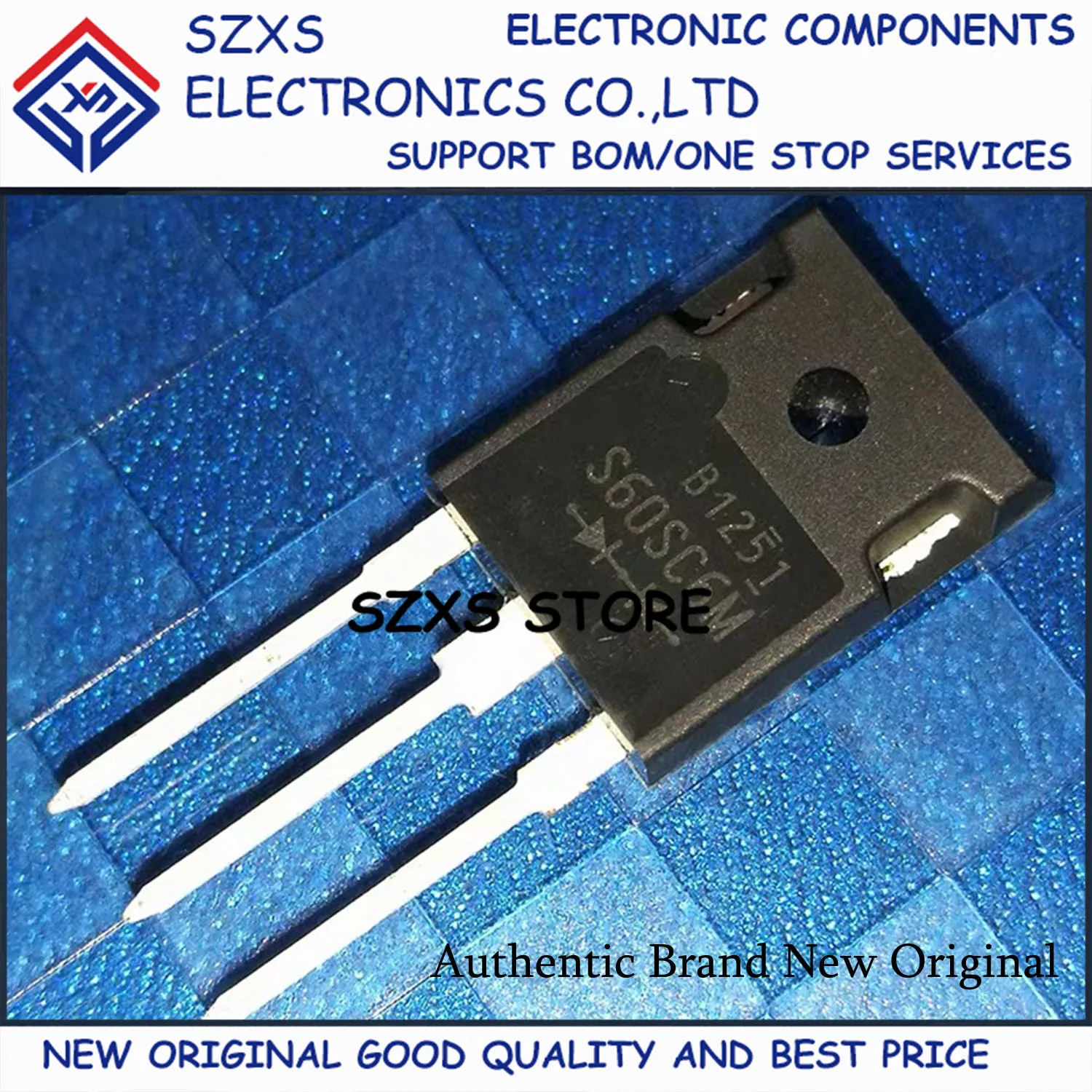 New Original 10Pcs S60SC6MT S60SC6M TO-247 600V 60A Powerful Schottky Diode Electronic Components