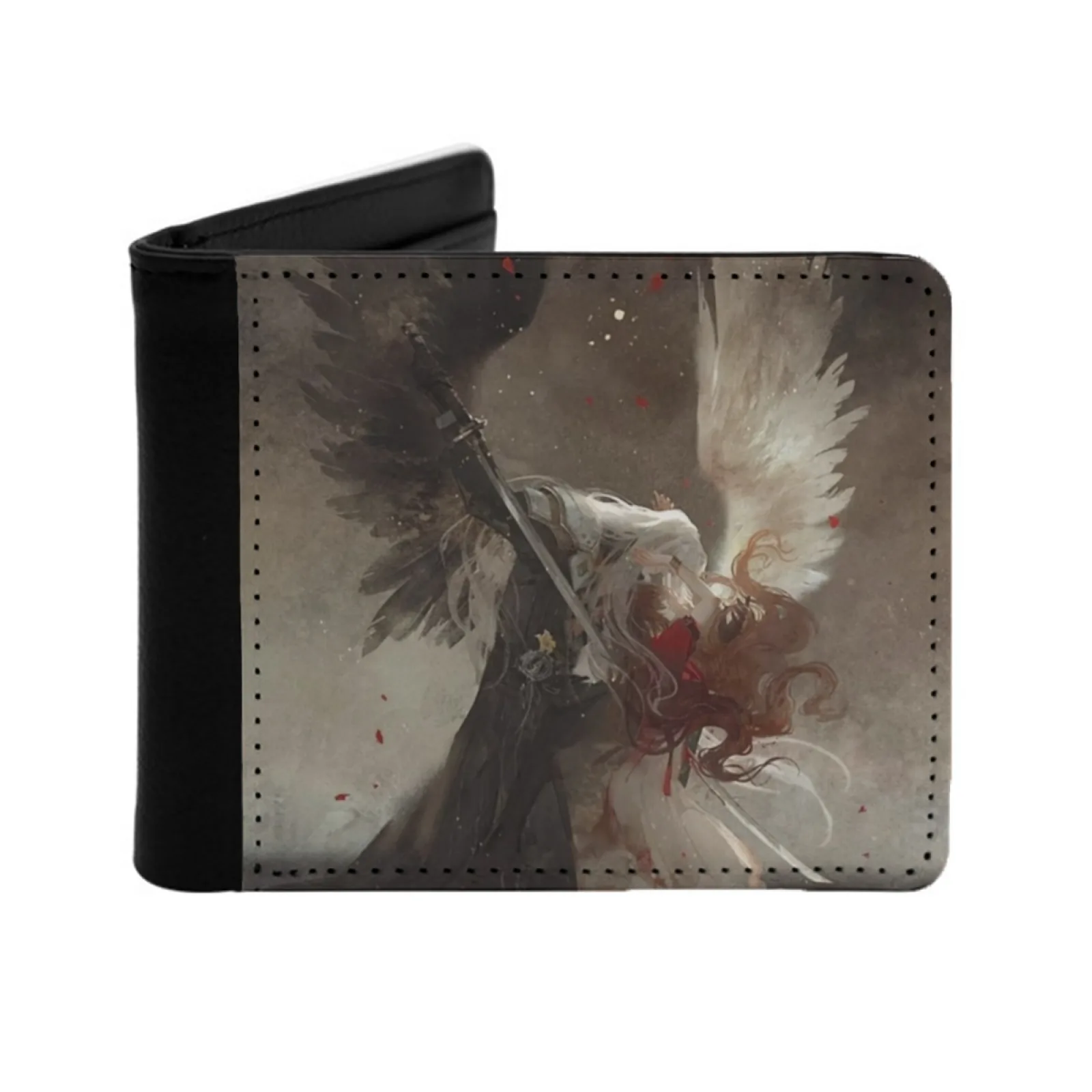 The Fantasy Scene Vii Short Men's Wallet Multifunction Purse Male Pu Leather Wallet Ff7 Ffvii Vii Fantasy 7 Final Fantasy