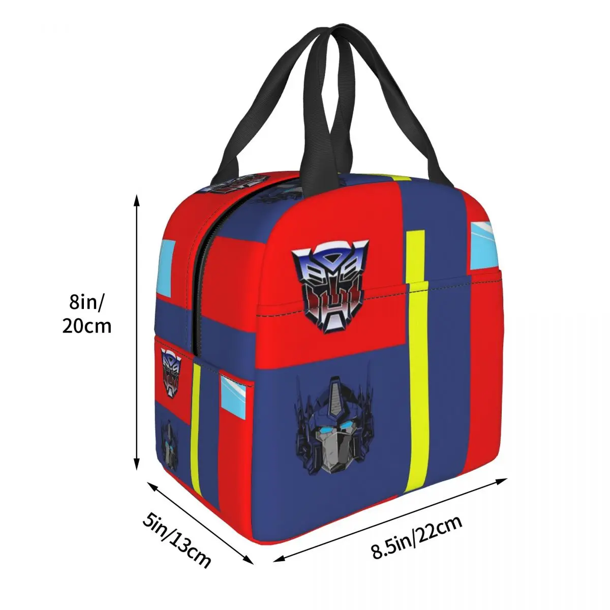 Autobots Prime Bag Lunch Bags Insulated Bento Box Portable Lunch Tote Picnic Bags Cooler Thermal Bag for Woman Children School