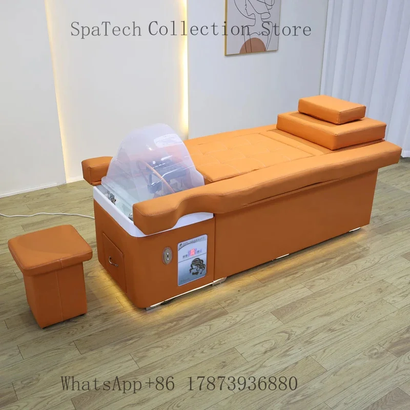 

Head Spa Massage Shampoo Bed with Water Cycle System Sofa Material Mattress Salon Shop Furniture