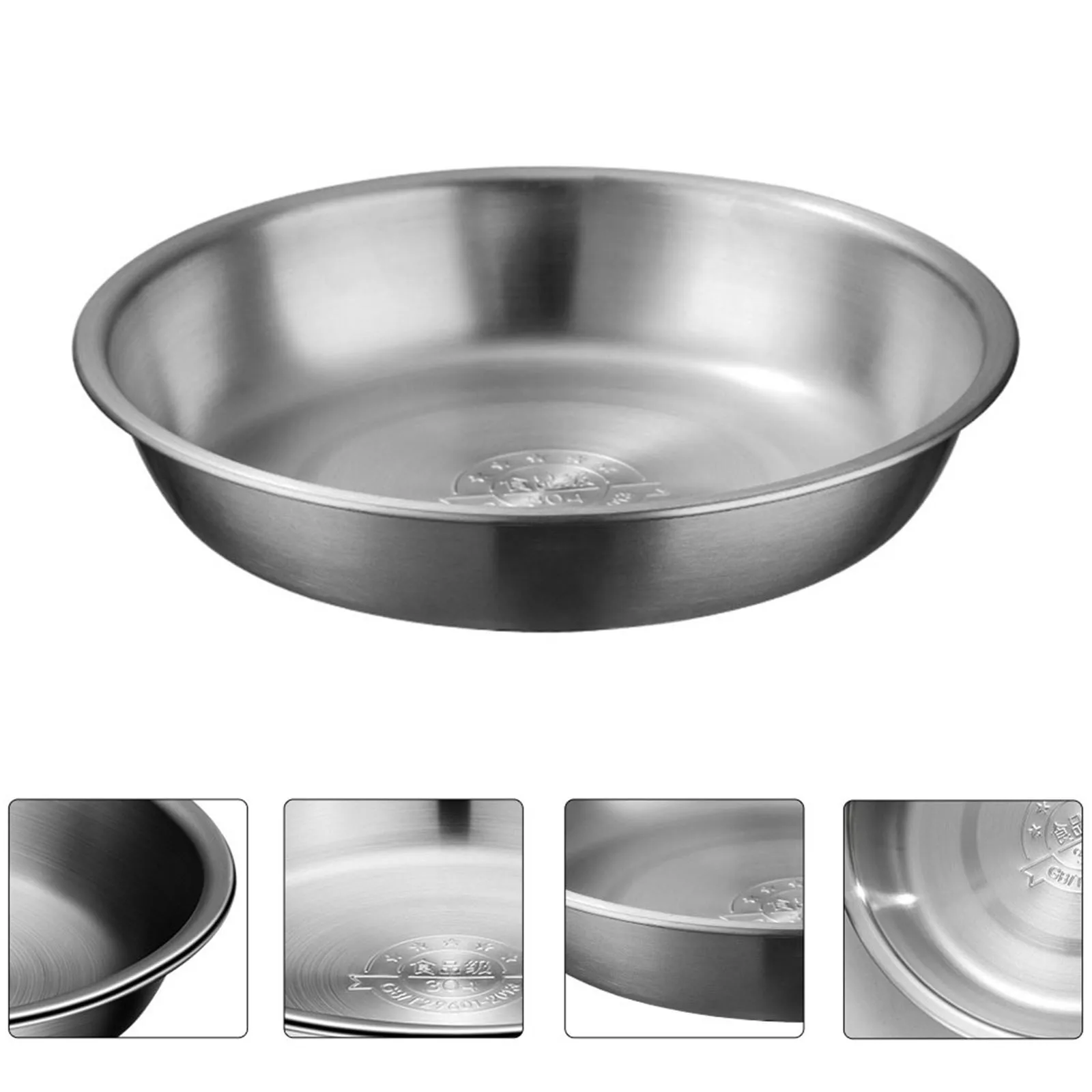 

1 шт., нержавеющая сталь 304, раковина для супа, блюдо для приготовления на пару, многоразовая кухонная утварь для дома, миска для риса, миска для мытья фруктов, серебро