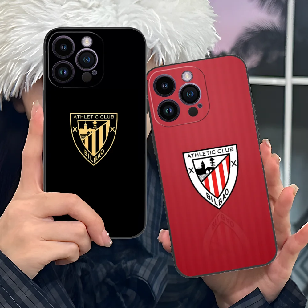 携帯 B-ビルバオ電話ケース iPhone 16 15 14 13 12 11 X XR XS 8 7 プロマックスプラスミニ黒携帯電話スマートフォンカバー