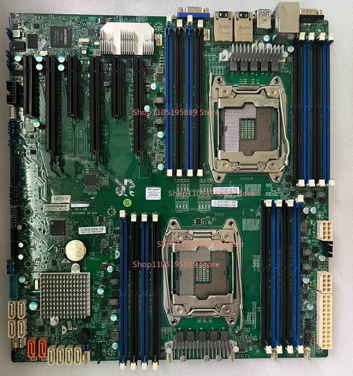 

For Supermicro X10DRI-T Server Main Board, 10 Gigabit Electrical Port, Dual-channel X99, C612 Chip EATX Supports V3 V4