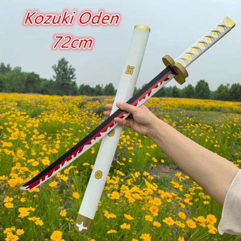 Katana de 28,35 polegadas/72cm, espada de anime Ninja, réplica do Roronoa Zoro, adereço para cosplay, tamanho real, espada samurai japonesa, brinquedo.