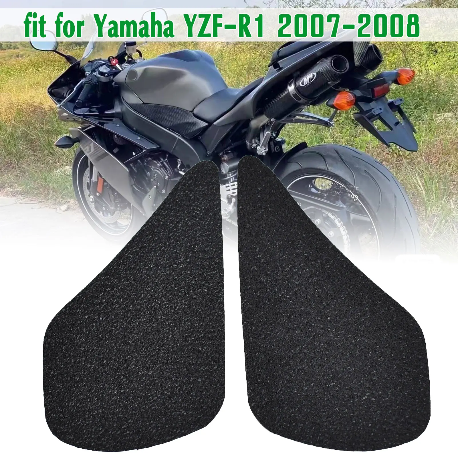 

For Yamaha YZF R1 Anti Slip Fuel Tank Stickers Gas Cap Oil Protect Pad Motorcycle For 2007-2008 YZF R1 stickers Attachment