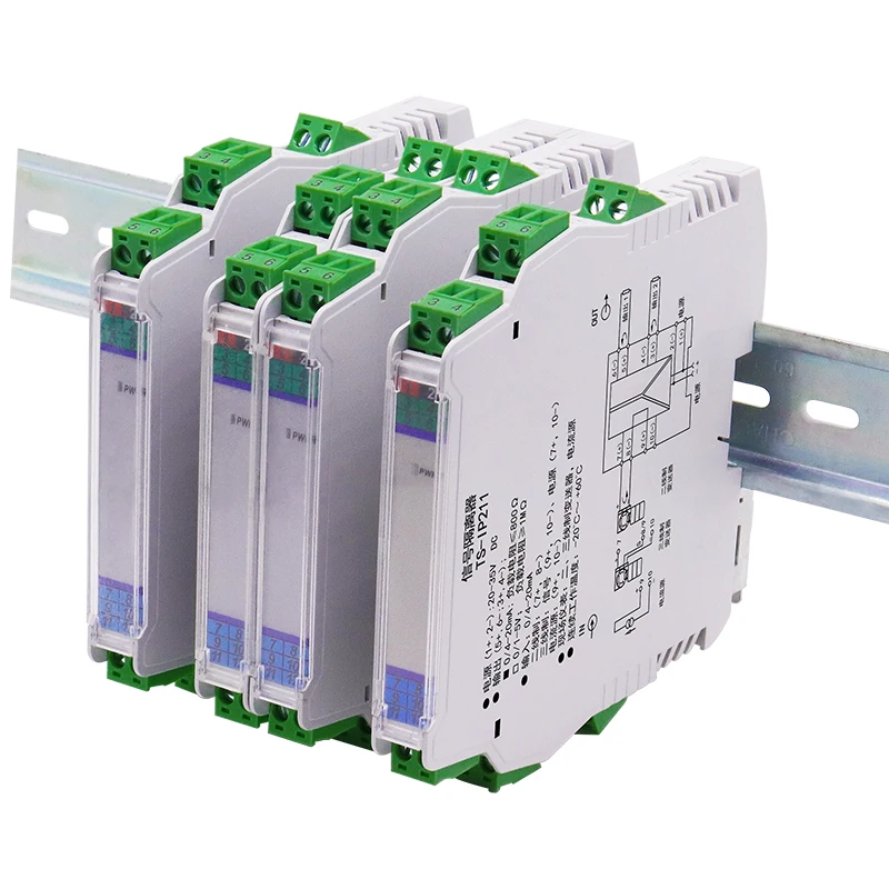 Przetwornik temperatury Izolator sygnału RTD Pt100 Wejście 1 na 1 wyjście Moduł konwertera czujnika 4-20 mA 0-10 V 5 V