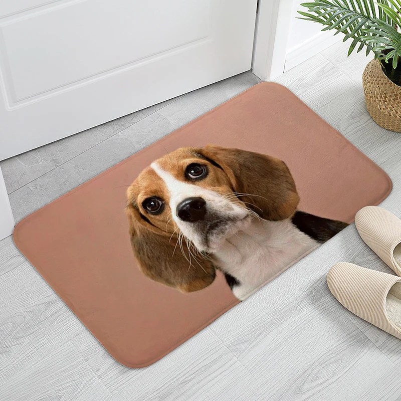 Beagle Dog Carpet Entrance of House Living Room Corridor Kitchen Floor Mats Custom Doormat Bedroom Bath Rug Home Decor Items