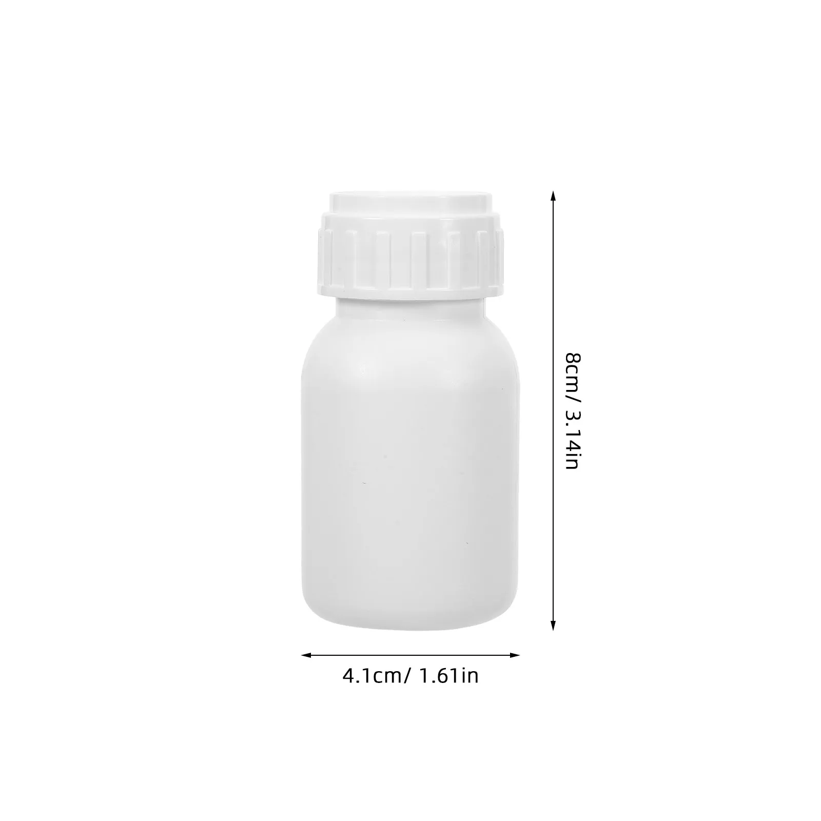 50Ml Thick Wall Laboratory Reagent Bottle Fluorinated Hdpe Leak Resistant Screw Cap Chemical Transport Wide Mouth Sample