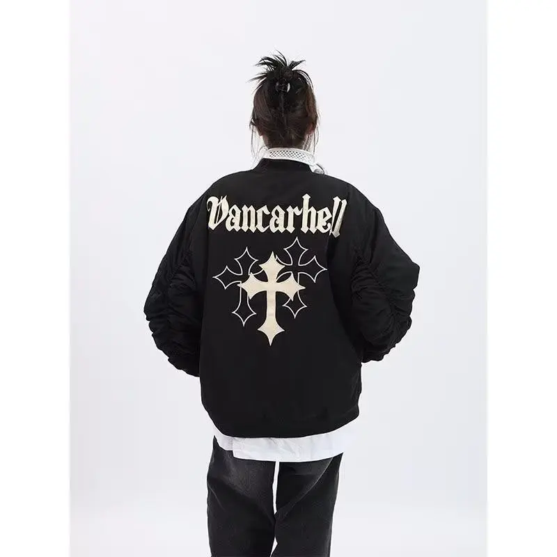 

plus Size Men's Baseball Jaet Autumn Winter Vintage American Sle Pilot Coat Street Faion plus Size Outerwear for Men