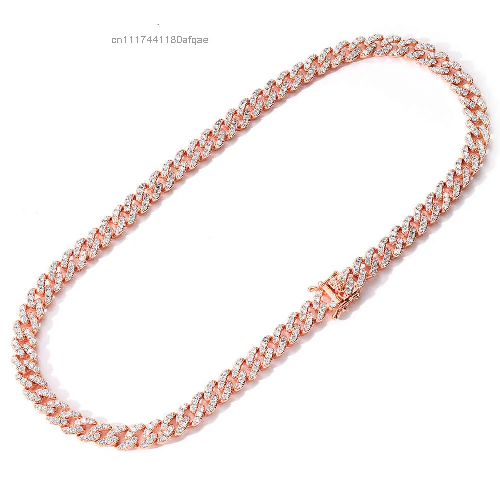 2023 New Style Lifeng Luxury Jewelry Sliver Gold Moissanite Diamond Cuban Chain Trendy Fashion Hip Hop.