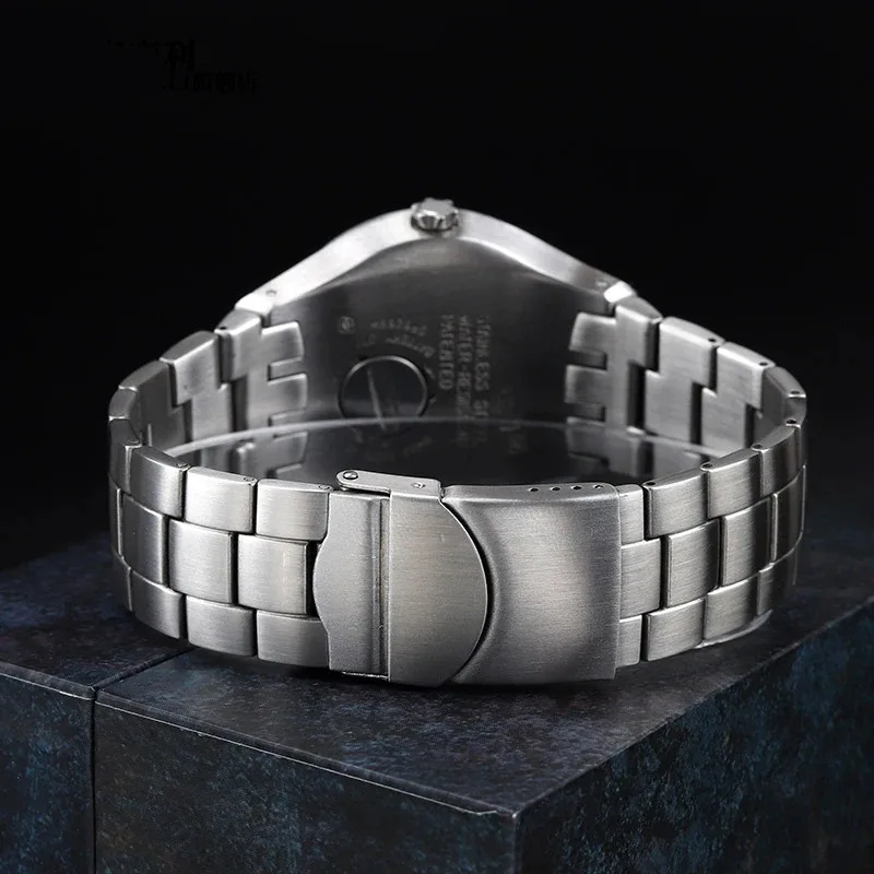 20 مم لساعة سواتش YTS401 YTS402 YTS403 YTS409 YTS713 YTB400 سلسلة ساعة معدنية نهاية منحنية إكسسوارات حزام ساعة من الفولاذ المقاوم للصدأ #4