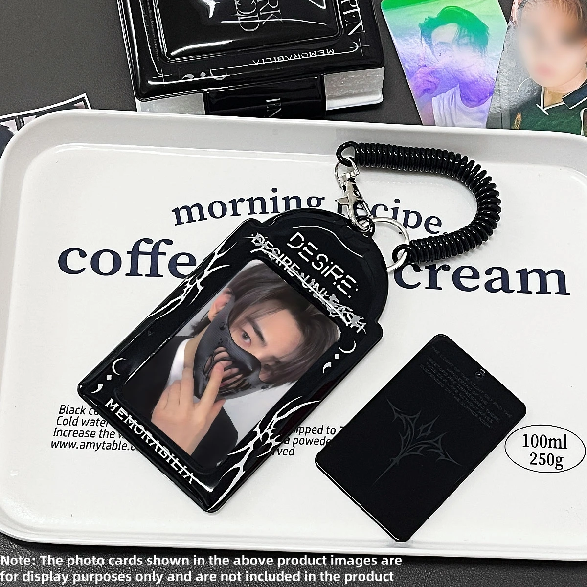 حامل بطاقات الصور الفوتوغرافية باللون الأسود، غلاف بطاقة الصور لألبوم K-Pop En الجديد، E-Nhypen Comback، مادة البولي يوريثان، لعرض بطاقات الصور الفوتوغرافية لألبوم Idol مقاس 33.5 بوصة، بطاقة Polaroid Photocard