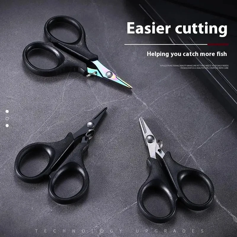 Titanium Coating Stainless Steel Fishing Scissor Plier Cut PE Braid Line Cutter Plies Carp Fishing Accessories Tools image 6