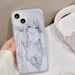 Japan Y2K Anime Girl Phone Case For iPhone 11 13 12 Mini 14 Pro 15 16 Plus XR X XS Max 7 8 Se20 Silicone Phone Cover iPhone Case