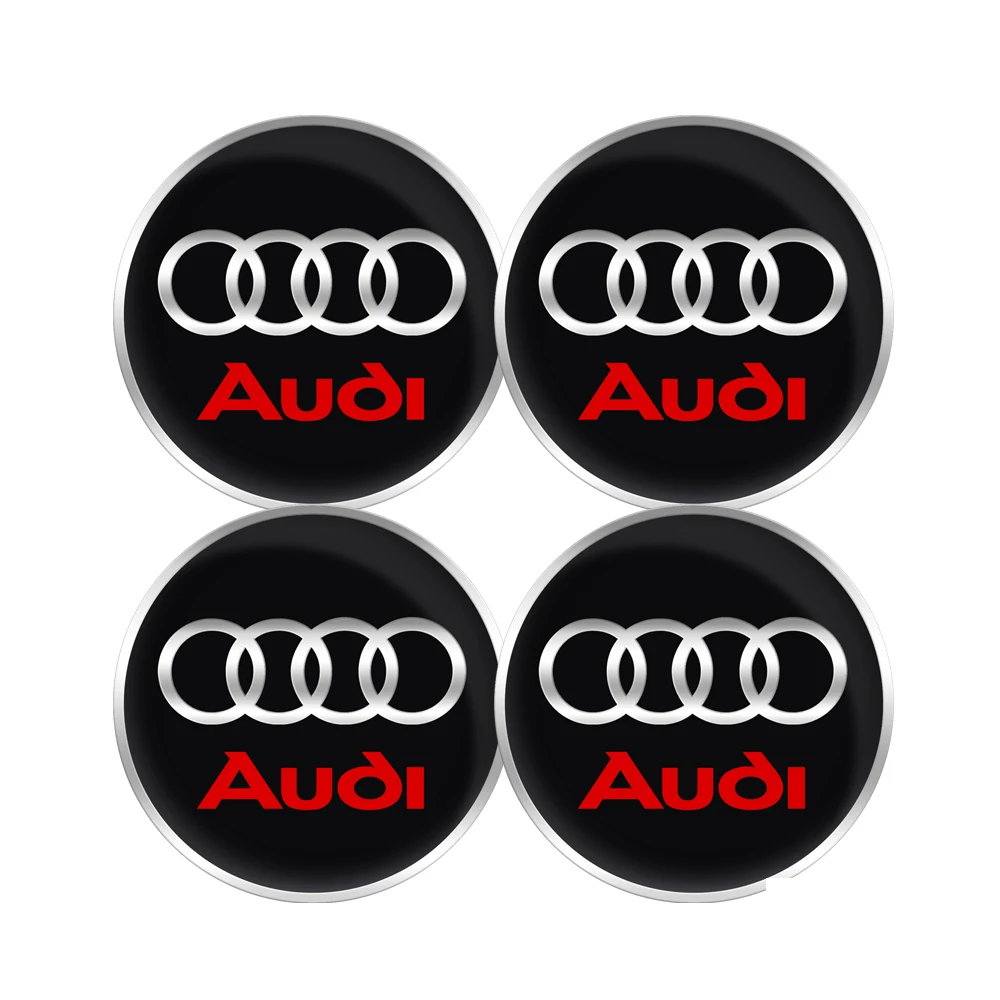 4 Stück 56/60/63/65/68mm Radnabenkappen-Aufkleber für Audi Sline A1 A2 A3 A4 A4L P 8V 8L RS RS3 RS4 RS5 RS6 S1 S2 S3 S4 S5 S6 S7 S8