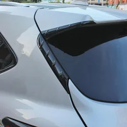 For Toyota Highlander 2021 2022  ABS Chrome Plated Rear Window Spoiler Cover Trim Triple-cornered Garnish Car Accessories