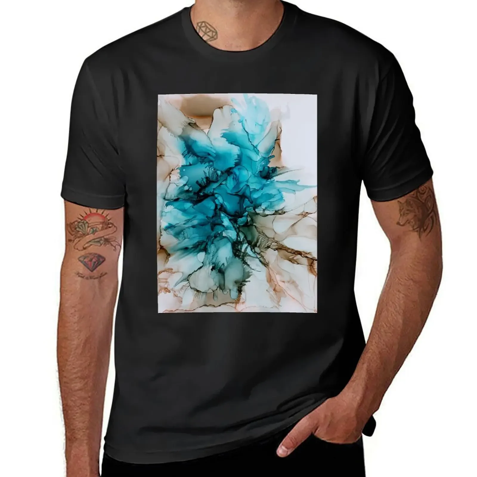 Splash T-Shirt hippie clothes graphic shirts mens cotton t shirts