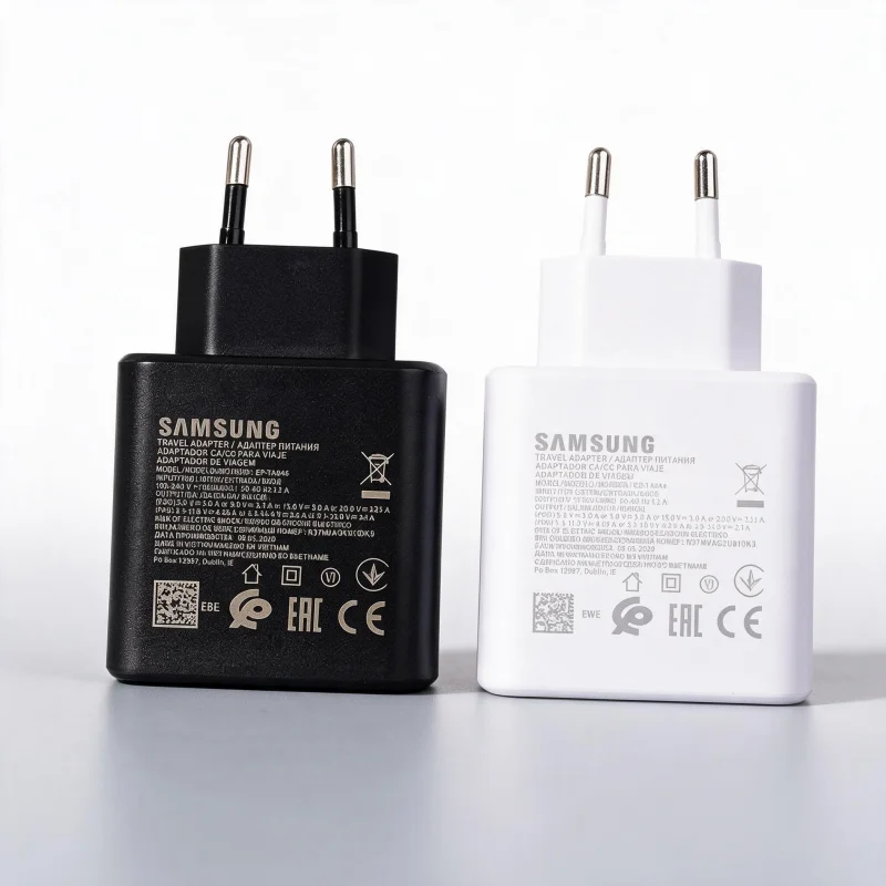 45W Super Fast Charger EU US PD USB C Plug For Samsung Galaxy S26 S25 S24 Ultra S23 S22 Z Fold6 Flip5 Tab S9 EP-TA845 Adapter