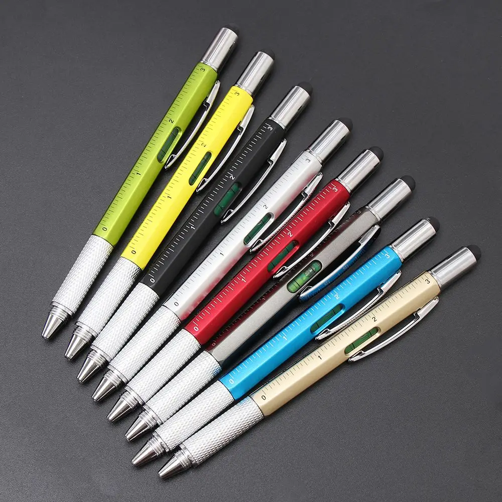 Writing Supplies Screwdriver Screen Touch Multi-functional Pen Ruler Gadgets Ballpoint Pen Capacitive Pen