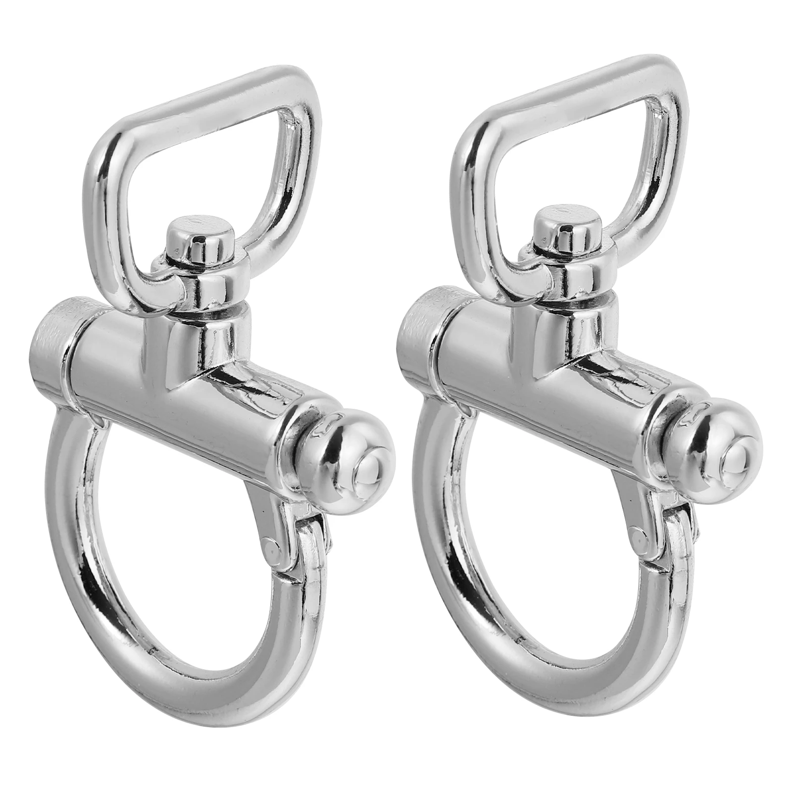 

2Pcs Bag Replacement Buckle Connecting Metal Luggage Strap Classic Color Suitable DIY Projects Bag Shoulder Strap