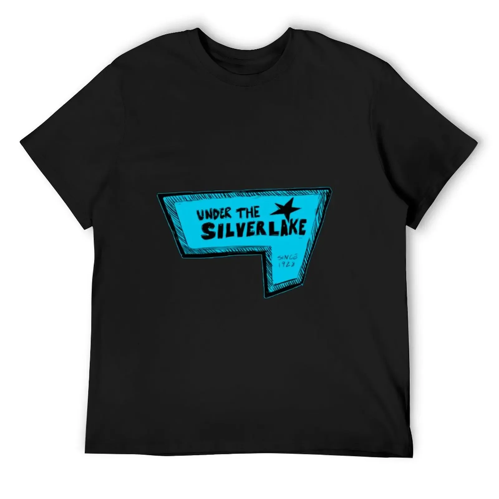 

Under the Silver Lake - Credits T-Shirt oversized t shirt boys whites rapper graphic tees t shirt for men