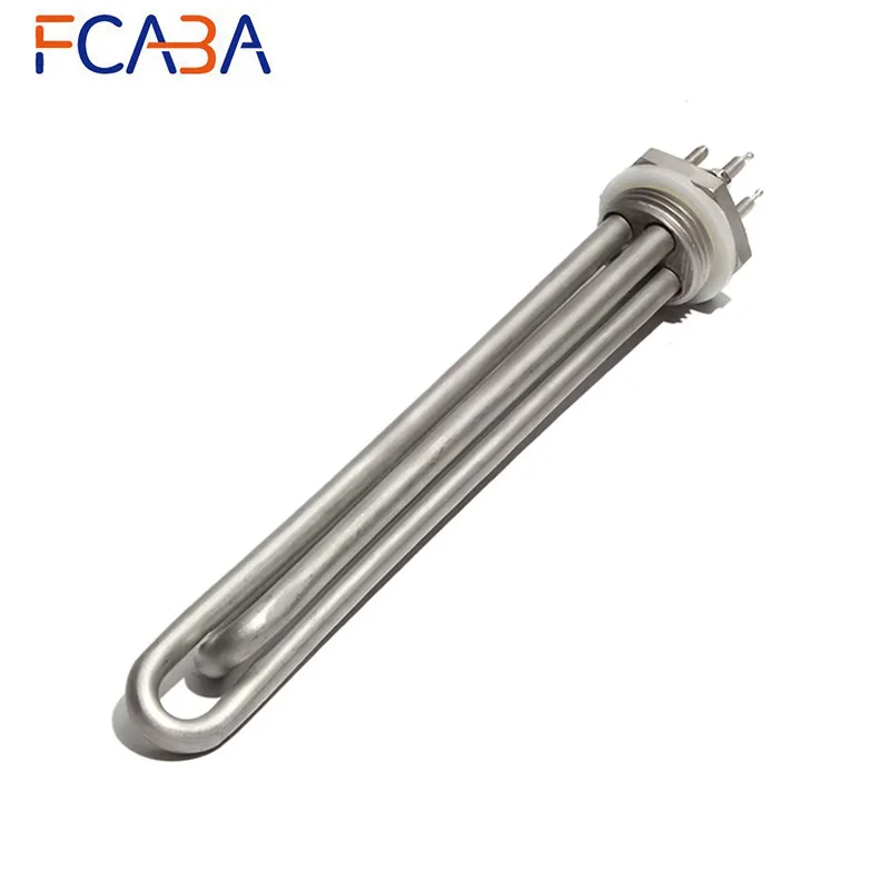 1 Inch BSP Thread DC 12V/24V/36V/48V 200W/300W/600W Heating Element for Solar Water Heater 304 Stainless Steel Tubular Heater