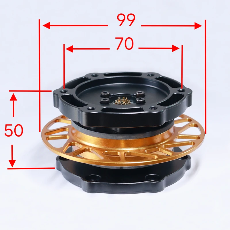 Racing Simulator Game Steering Wheel Quick Release Hub with 16 Pin Adapter For Thrustmaster /Logitech /SIMAGIC /FANATEC /MOZA