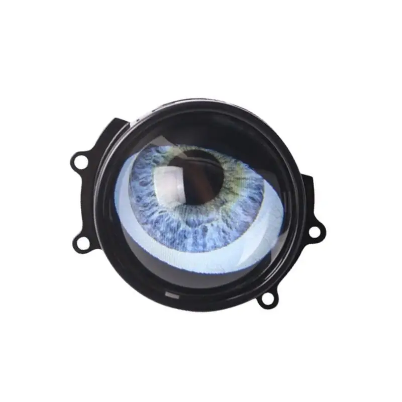 

02DE 12V LED Dynamic Eye Car Headlight Assembly Auto Lens Lamp Car Devil Eye Headlights 8 Modes Adjustment