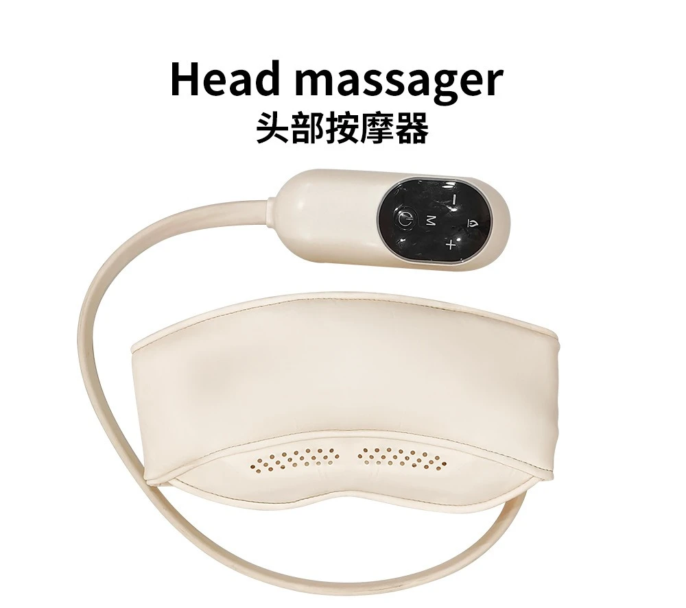 Head Massager Rechargeable Airbag Wrap Relaxation Home Massage Helmet Hot Compress Head Eye Integrated Head Massage