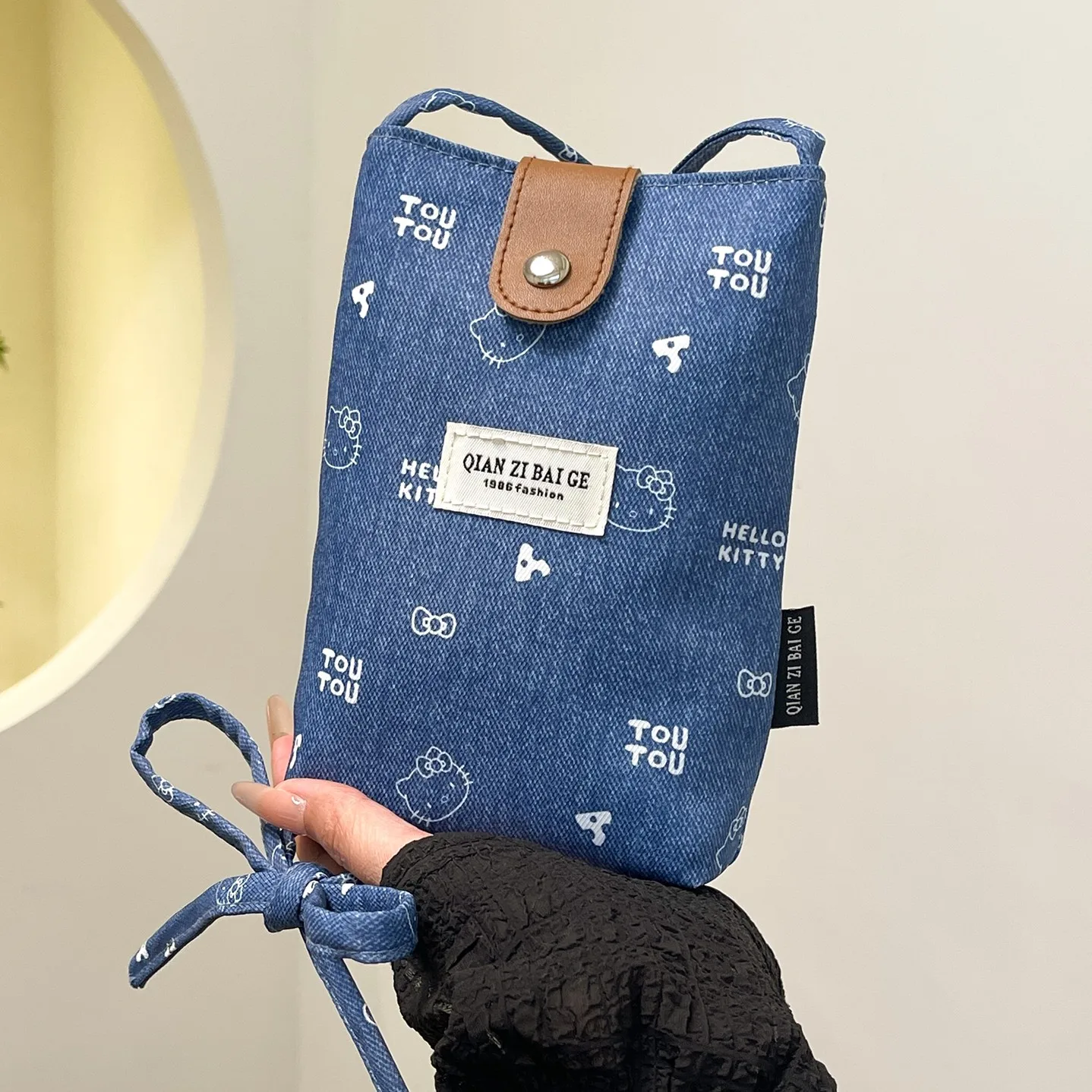 

Женская сумка через плечо из ткани Оксфорд, модная мини-сумка для телефона, легкая и универсальная сумка через плечо