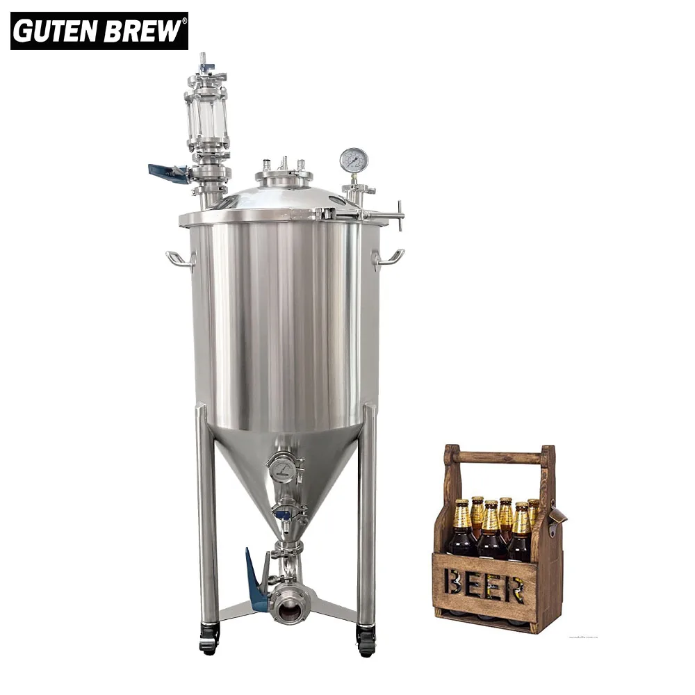 

Ферментатор под давлением Guten 30-105 л, ферментационный бак из нержавеющей стали 304, оборудование для домашнего пивоварения, напорный бак