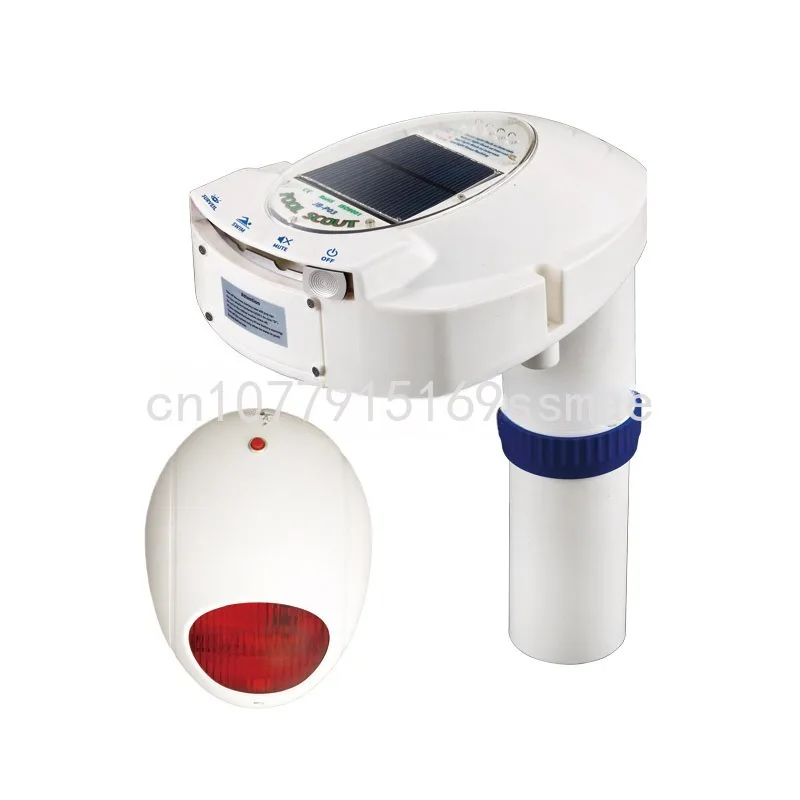 Swimming Pool Safety Alarm with Adjustable Sensor Tube and Solar Battery Power