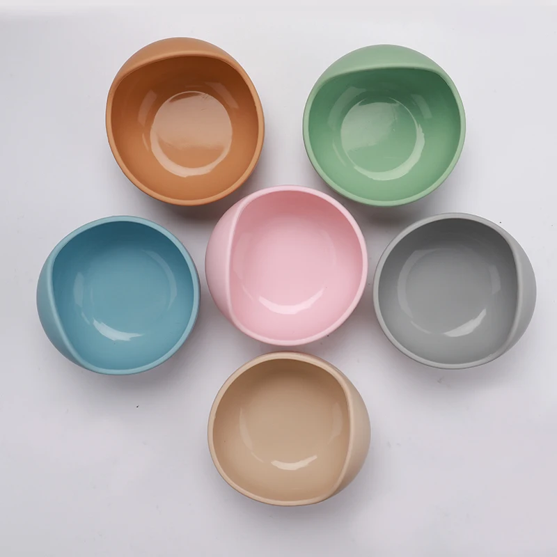 Ready To Ship Eco-friendly BPA Free Product Food Grade Silicone Baby Dinner Suction Feeding Bowl Set For Baby