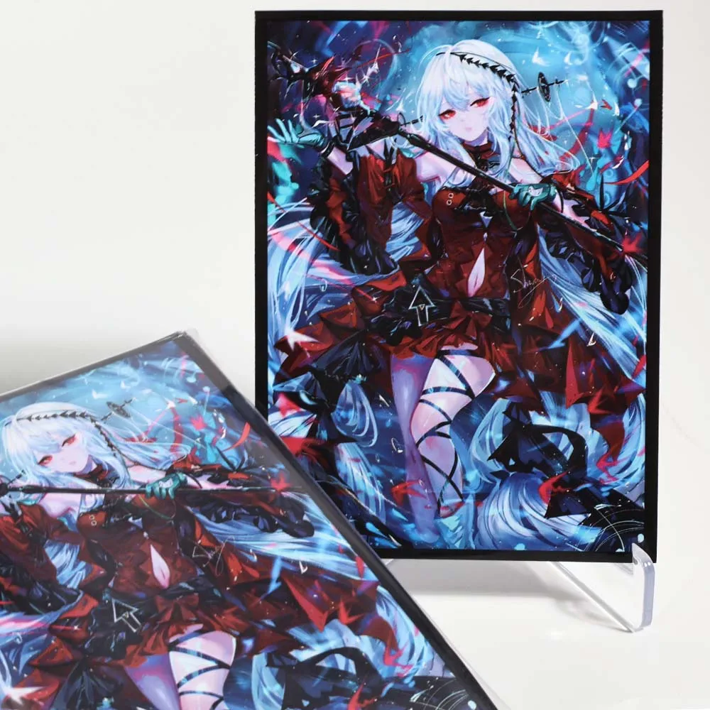 60 قطعة 67x92 مللي متر أنيمي حافظة بطاقات مجلس أرواق لعب حامي ل TCG/PKM/MTG بطاقات بطاقات التداول الأكمام هدايا لمحبي البطاقة