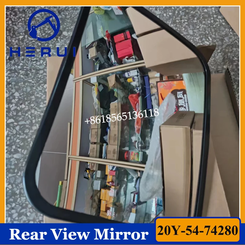 

20Y-54-74280 20Y5474280 Excavator Rear View Mirror for Cabin Mirror PC200-8 PC300-8 PC350-8