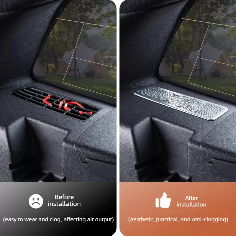 For Volvo XC60 2018-2026 Trunk Out Trend Dust Cover Side Protective Cover Trunk Side Air Vent Cover Auto Supplies Accessories