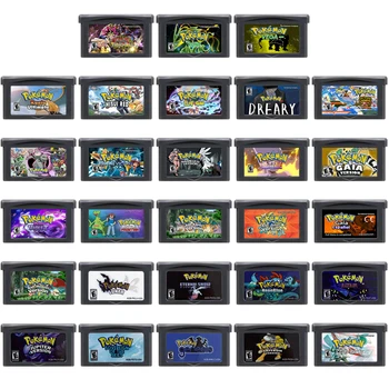 Pokemon Gba Games Cartridge 32 Bit Video Game Console Kaart Gaia Naamloze Sombere Vega Minus Pokeduel Vega-Voor Retro Fans Cadeau