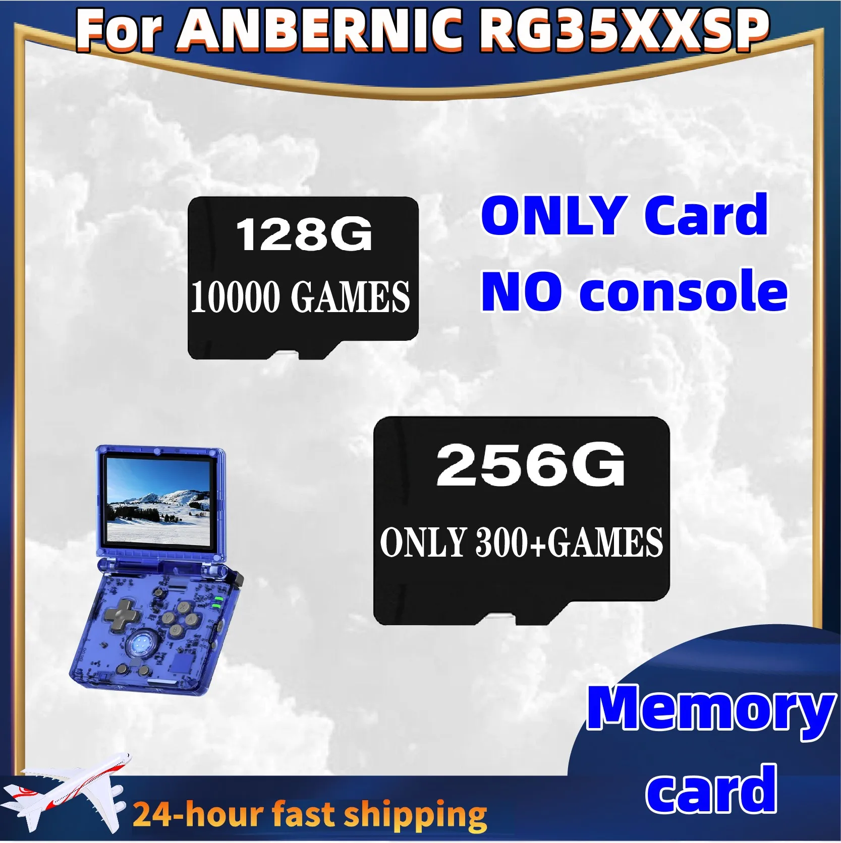 

For ANBERNIC RG35XXSP TF Card Memory Card Preloaded Game 256G 300+ PSP Games Retro Handheld Game SD Card PSP 128G Boy Gift