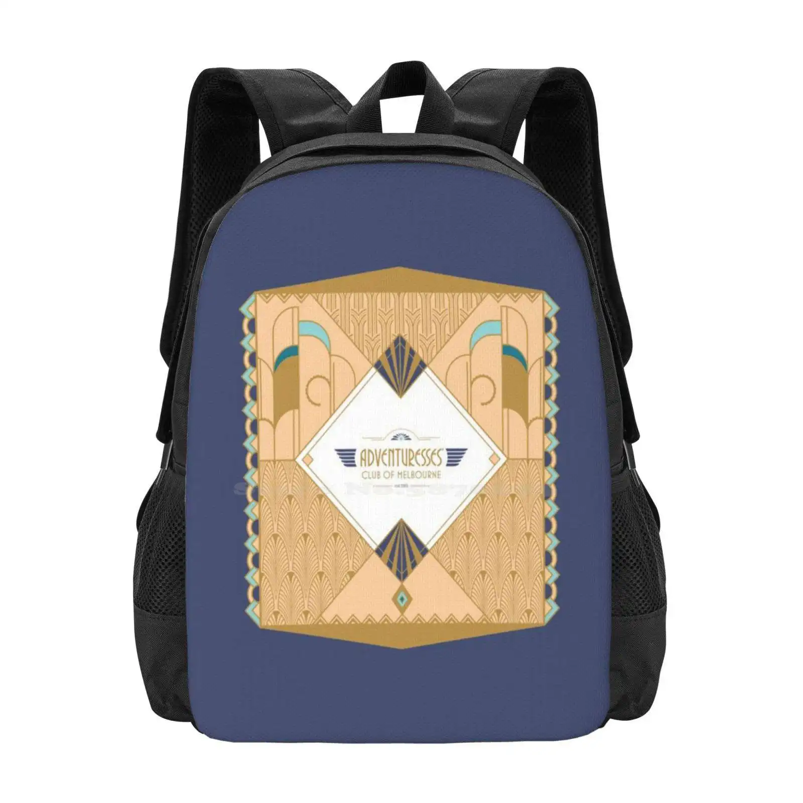 

The Adventuresses' Club 3D Print Design Backpack Student Bag Miss Fisher Phryne Fisher Detective Art Tv Movie Crypt Of Tears