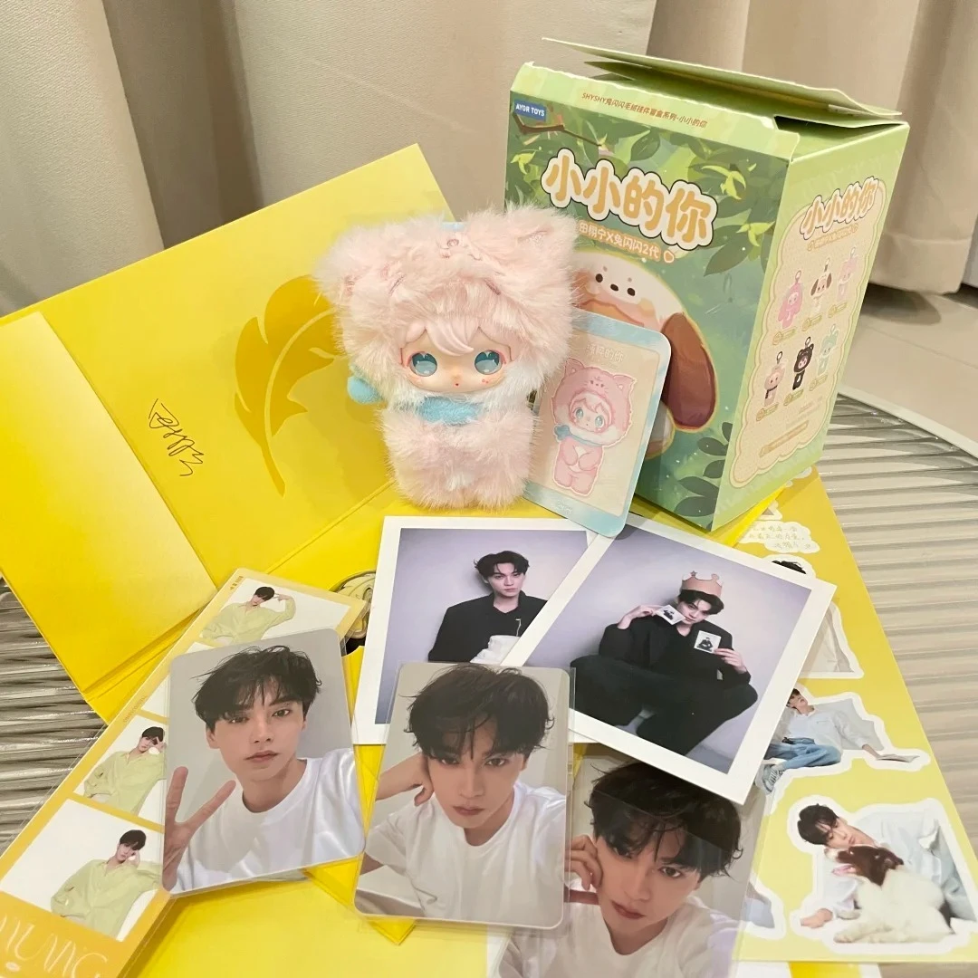 متوفر في المخزون V2 TXN عيد ميلاد أرنب شيشي ليتل يو سلسلة صندوق أعمى لطيف الكرتون دمية الفينيل العصرية قلادة AYORTOYS بطاقة لعبة هدية