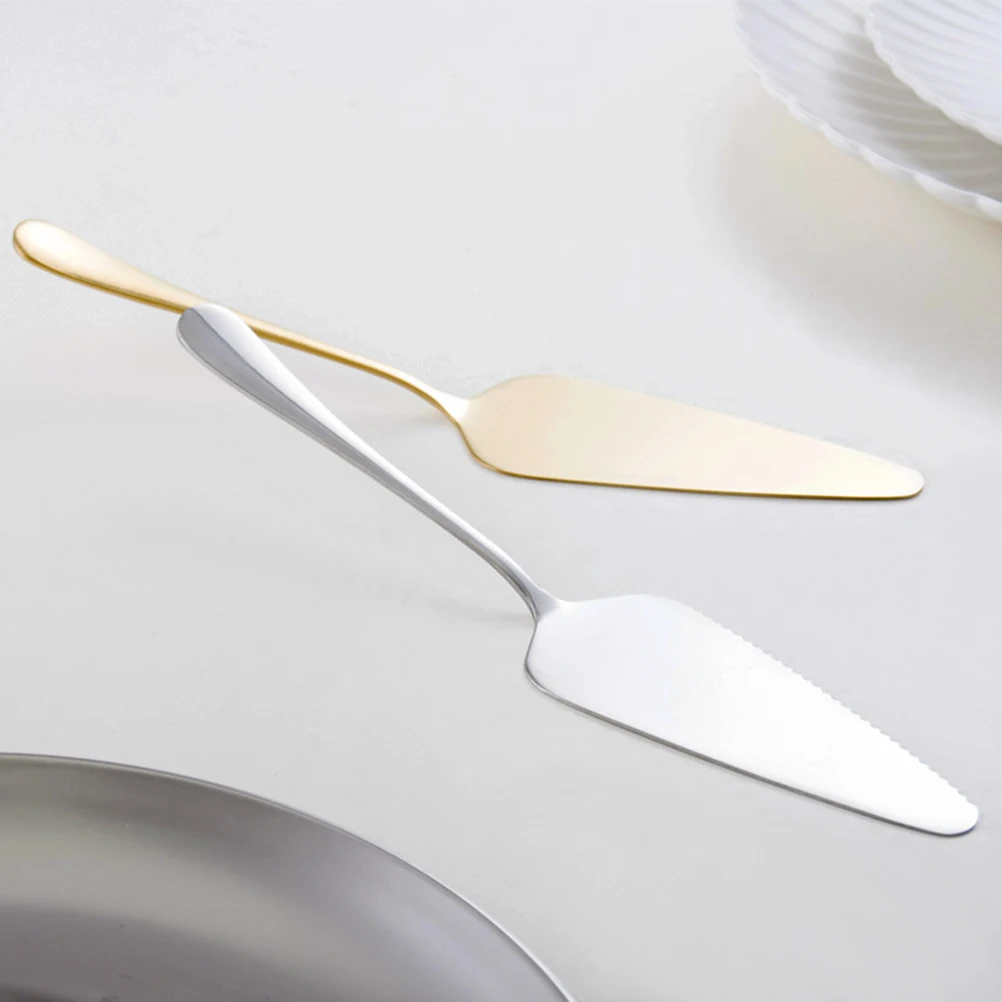 

5 Pcs Pizza Spatula Portable Cake Baking Tools Serrated Edge for Cutting Oven Dessert Stainless Steel Spatulas Cakes