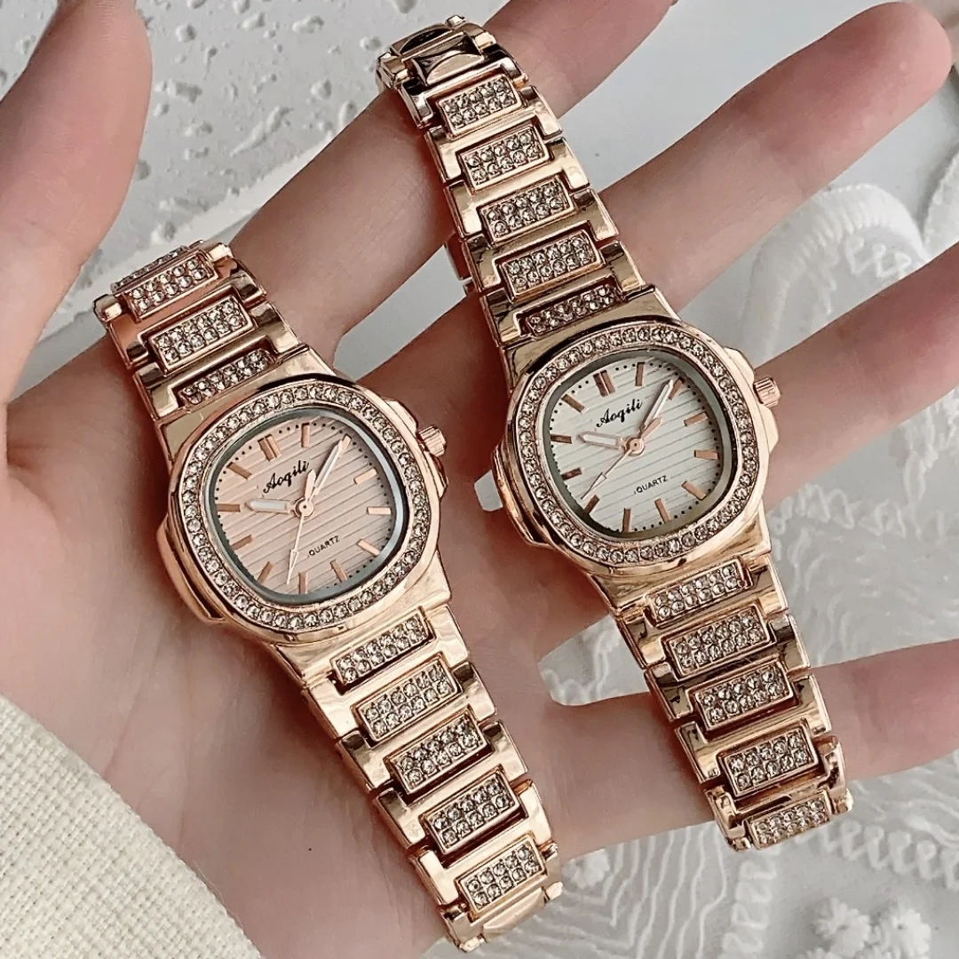 Luxury Square Watch For Woman Fashion Rhinestone Ladies Watch Elegant Women's Quartz Watches Simple Female Clock reloj mujer