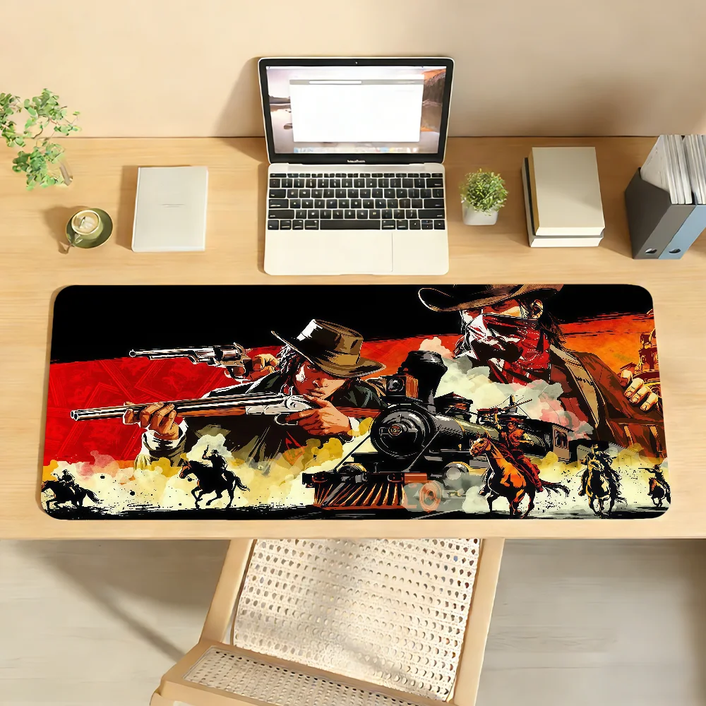 R-Red D-Dead R-Redemption 2 Mouse Pad Non-slip Locking Edge DeskMat PC Laptop Accessories Rubber Office Keyboard Game Carpet